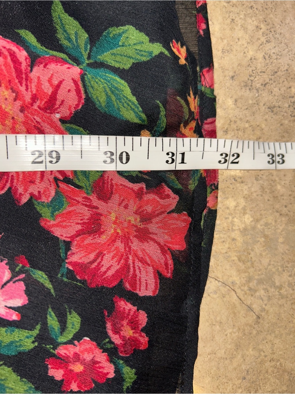 American Eagle Outfitters Dress - black/red floral Ruched Tie-Back Mini  NWT - Picture 12 of 12